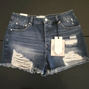 NWT Banjara Size 13 Distressed Denim Shorts